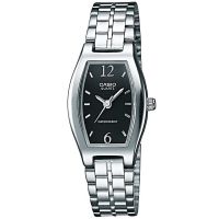 Casio Uhr LTP-1281PD-1AEF Damen Armbanduhr Edelstahl Silber Schwarz NEU & OVP