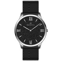 Mendozza Uhr MW-GS0104H-BMG Black Sand Armbanduhr Schwarz Silber