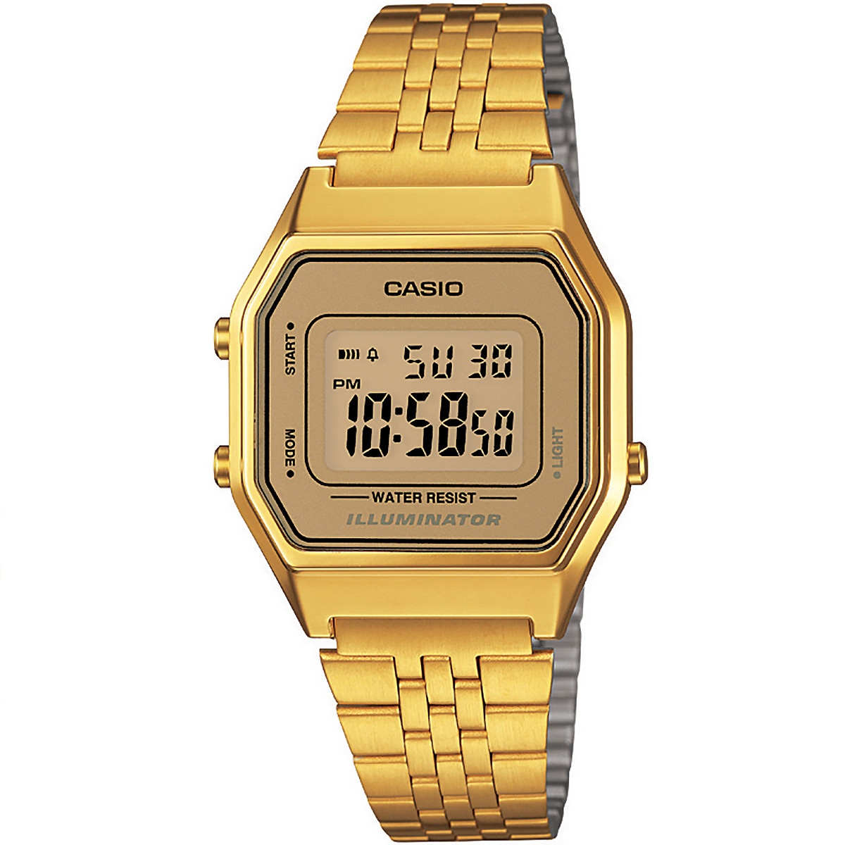 Casio Uhr LA680WEGA-9ER Damen Armbanduhr Digitaluhr Gold Watch NEU & OVP
